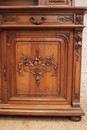 Renaissance/art nouveau style Cabinet in Walnut, France 1900