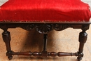 Henri II style Long chair in rosewood, France 19th century