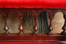 Henri II style Long chair in rosewood, France 19th century