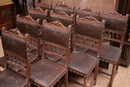 Henri II style Chairs in Walnut, France 19th century