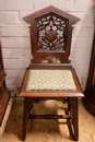 Gothic style Chairs in Walnut, France 19th century