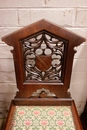 Gothic style Chairs in Walnut, France 19th century