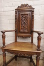 Renaissance style Arm chairs in Walnut, France 19th century
