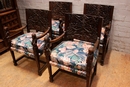 Renaissance style Arm chairs in Beechwood, France 1900