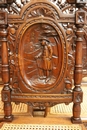 Breton style Chairs in chestnut, France 1900