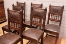 Renaissance style Chairs in Oak, France 19th century
