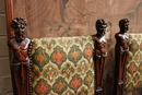 Renaissance style Chairs in Walnut, France 19th century