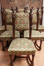 Renaissance style Chairs in Walnut, France 19th century