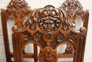 Renaissance style Seats in Walnut, France 19th century