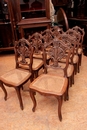 Louis XV style Chairs in Oak, France 19th century