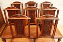 Renaissance style Chairs in Walnut, France 19th century
