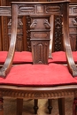 Renaissance style Chairs in Walnut, France 1900