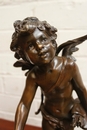 Signed August Moreau style Statue in Bronze, France 19th century