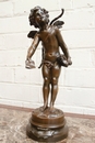 Signed August Moreau style Statue in Bronze, France 19th century