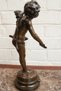 Signed August Moreau style Statue in Bronze, France 19th century