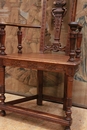 Renaissance style Arm chair in Walnut, France 19th century