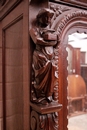 Renaissance style Armoire in Oak, France 19th century
