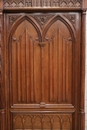 Gothic style Armoire in Walnut, France 19th century