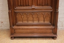 Gothic style Armoire in Walnut, France 19th century