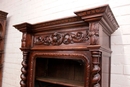 Hunt style Bookcase in Oak, France 19th century