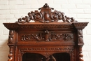 Hunt style single door Bookcase in Oak, France 19th century