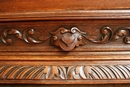 Hunt style single door Bookcase in Oak, France 19th century