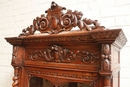 Hunt style single door Bookcase in Oak, France 19th century