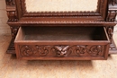 Renaissance style Armoire in Oak, France 19th century