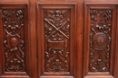 Renaissance style Armoire in Walnut, France 19th century