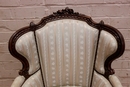 Louis XVI style Bergere in Walnut, France 19th century