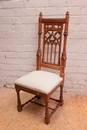 Single oak gothic chairs