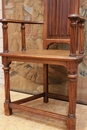 Gothic style Arm chair in Walnut, France 19th century