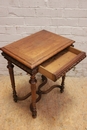 Renaissance style Desk table in Oak, France 19th century