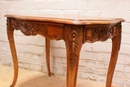 Louis XV style Desk table in Walnut, France 1900