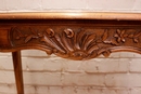 Louis XV style Desk table in Walnut, France 1900