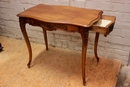 Louis XV style Desk table in Walnut, France 1900