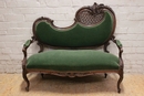 Louis XV style Sofa set in Walnut, France 19th century