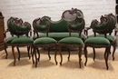 Louis XV style Sofa set in Walnut, France 19th century