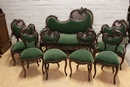 Louis XV style Sofa set in Walnut, France 19th century
