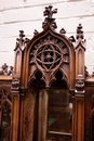 Gothic style Display cabinet in Walnut, France 19th century