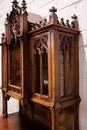 Gothic style Display cabinet in Walnut, France 19th century