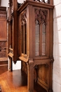 Gothic style Display cabinet in Walnut, France 19th century