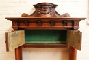 Henri II style Fire mantle in Walnut, France 19th century