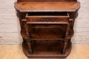 Hunt style Server in Oak, France 19th century