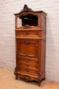 Louis XV style Secretary desk/display in Walnut, France 19th century