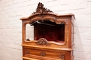 Louis XV style Secretary desk/display in Walnut, France 19th century