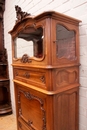 Louis XV style Secretary desk/display in Walnut, France 19th century