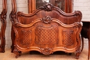 Louis XV style Bedroom in Walnut, France 19th century