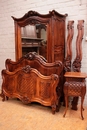 Louis XV style Bedroom in Walnut, France 19th century