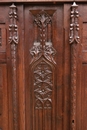 Gothic style Cabinet in Oak, France 19th century